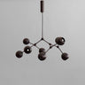 101 Copenhagen - Drop Chandelier Globe, Mini - Burned Black - Chandelier