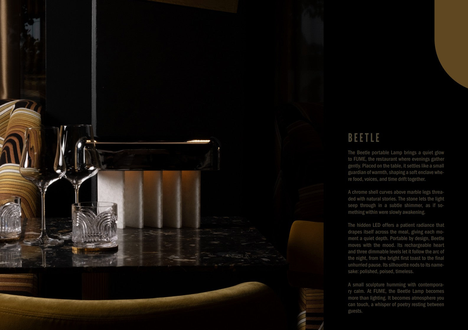 Beetle portable LED lamp