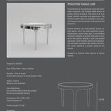 Phantom Table, Low - Chrome