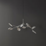 101 Copenhagen Drop Chandelier Mini - White turned on and off
