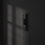 101 Copenhagen Frame Wall Lamp - chrome turned on and off