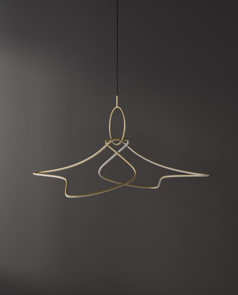 101 Copenhagen Kumo Big chandelier turned on and off