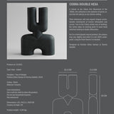 Cobra Vase Double, Hexa - Black - 101 Copenhagen