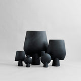 Sphere Vase Square, Big - Black