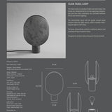 Clam Table Lamp - Oxidized