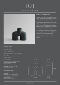 Cobra Vase Uno, Medio - Black - 101 Copenhagen