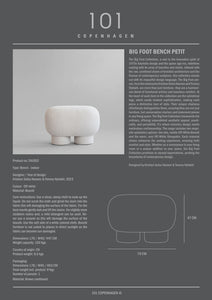 Big Foot Bench, Petit - Off White (CPH 900) - 101 Copenhagen