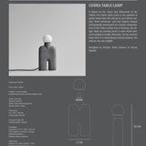 101 Copenhagen - Cobra Table Lamp - Dark Grey - Table Lamp