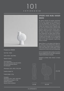 Sphere Vase Bubl Shisen, Medio - Bone White - 101 CPH