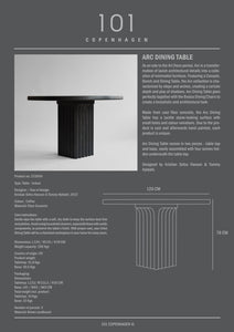 Arc Dining Table - Coffee - 101 CPH