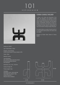 Cobra Candle Holder - Black - 101 CPH