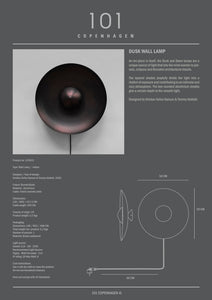 Dusk Wall Lamp - Burned Black - 101 CPH