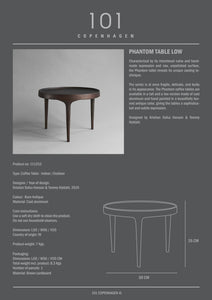 Phantom Table, Low - Burn Antique - 101 CPH