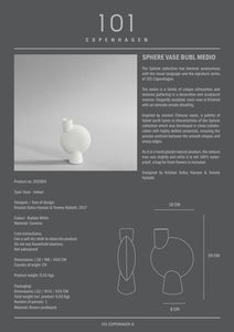 Sphere Vase Bubl, Medio - Bubble White - 101 CPH