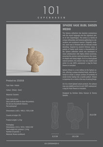 Sphere Vase Bubl Shisen, Medio - Sand - 101 CPH
