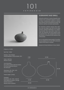 Submarine Vase, Small - Dark grey - 101 CPH