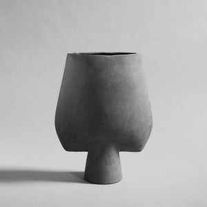 Sphere Vase Square, Big - Dark Grey - 101 CPH